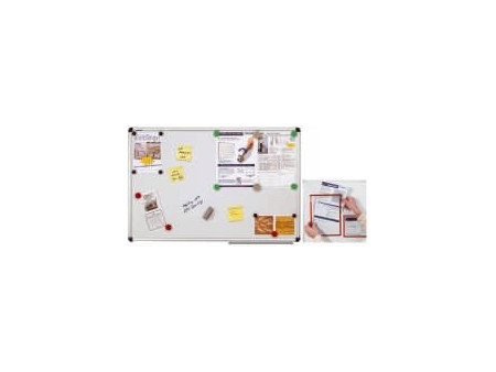 FRANKEN Tableau mural blanc, laqué, 900 x 600 mm