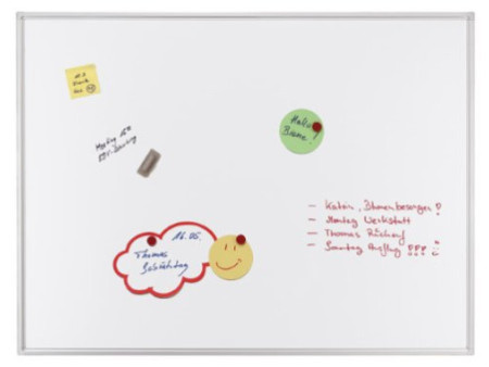 FRANKEN Tableau mural blanc ECO, émaillé, 1.800 x 1.200 mm