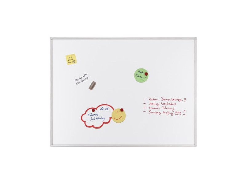 FRANKEN Tableau mural blanc ECO, émaillé, 1.800 x 1.200 mm
