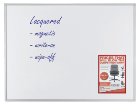 FRANKEN Tableau mural Blanc ECO, laqué, 600 x 450 mm