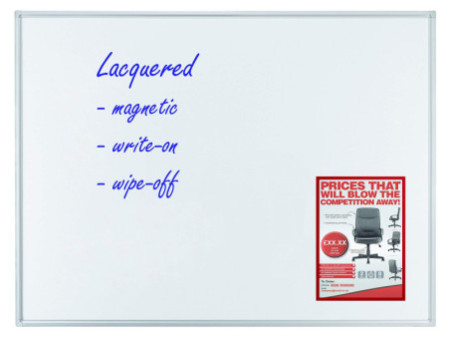 FRANKEN Tableau mural Blanc ECO, laqué, 1.200 x 900 mm