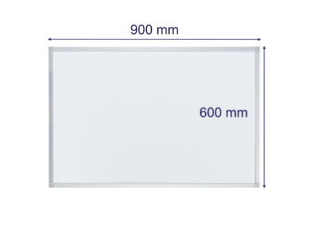 FRANKEN Tableau mural blanc ECO, émaillé, 900 x 600 mm