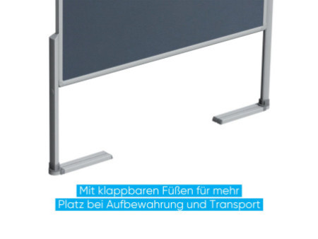 FRANKEN Tableau de présentation PRO, 1200 x 1500 mm, bleu