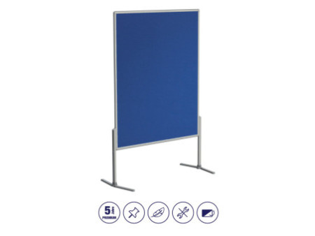 FRANKEN Tableau de présentation PRO, 1200 x 1500 mm, bleu