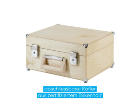 FRANKEN Mallette de présentation, 2.200 pièces, bois