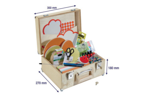 FRANKEN Mallette de présentation, 2.200 pièces, bois