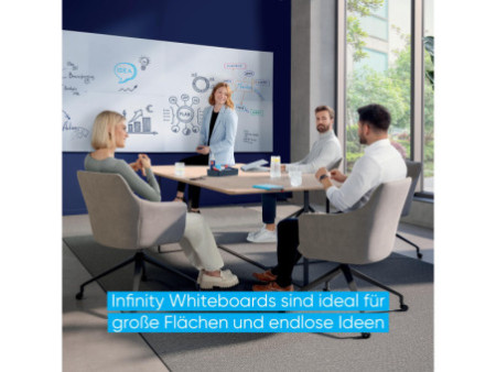 FRANKEN Tableau blanc mural Infinity, (L)900 x (H)600 mm