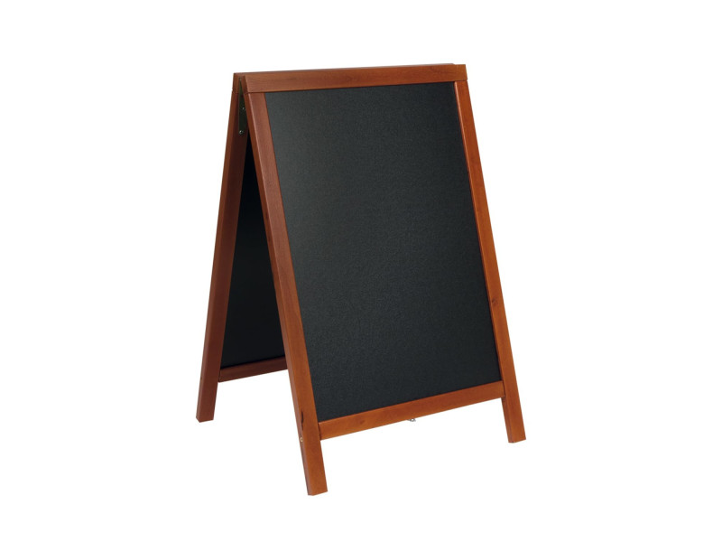 Securit Panneau trottoir DELUXE, avec tableau noir, acajou