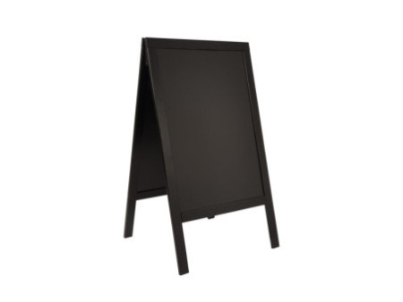 Securit Panneau trottoir WOODY, avec tableau noir, noir