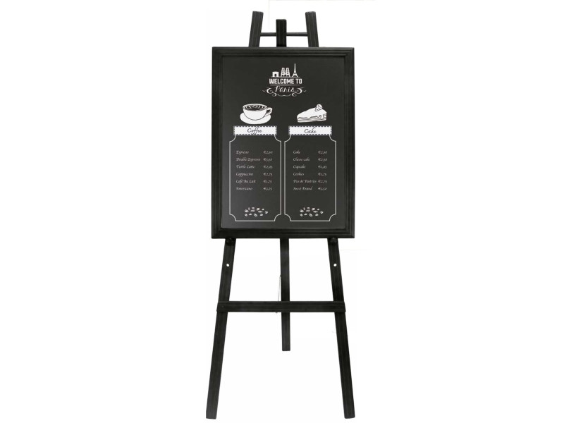 Securit Chevalet EASEL, ajustable, noir