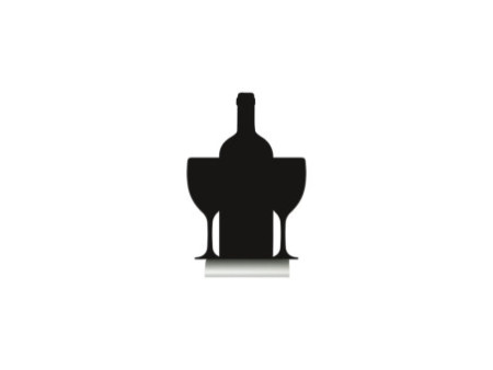 Securit Ardoise de table SILHOUETTE 'Vin'