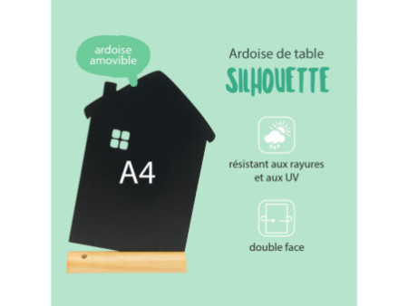 Securit Ardoise de table SILHOUETTE 'Maison'