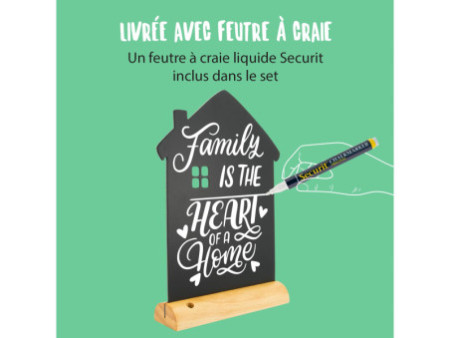 Securit Ardoise de table SILHOUETTE 'Maison'