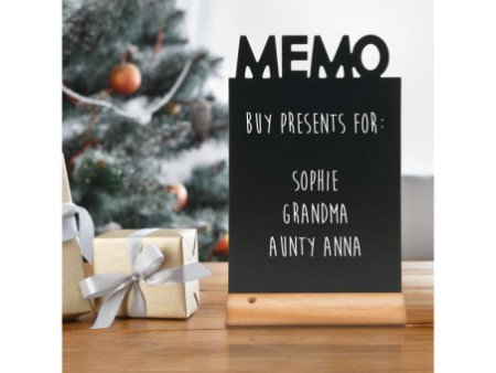 Securit Ardoise de table SILHOUETTE 'Memo'
