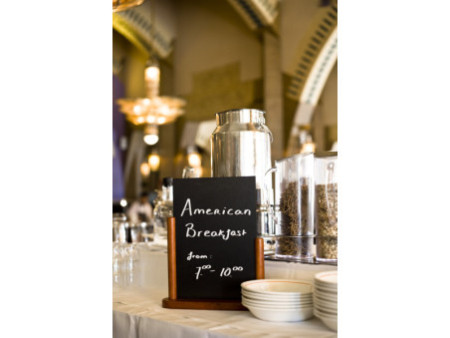 Securit Ardoise de table ELEGANT, moyen, acajou