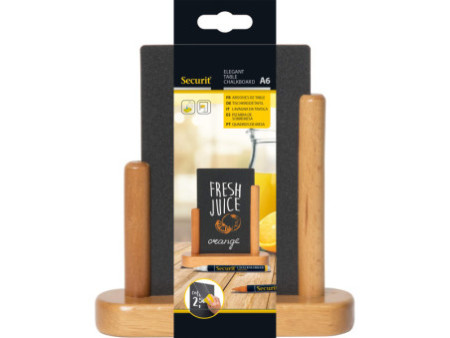 Securit Ardoise de table ELEGANT, petit, teck