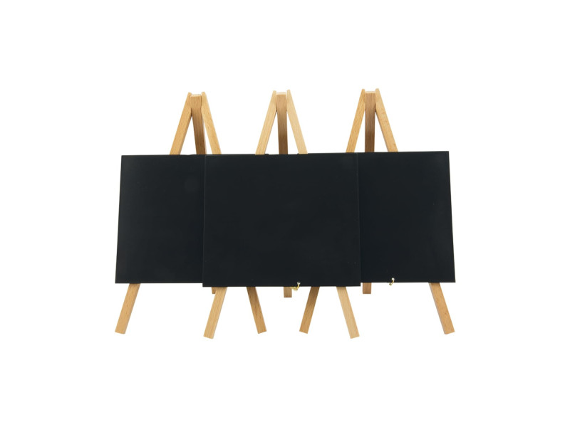 Securit Ardoise de table MINI avec trépied, hêtre