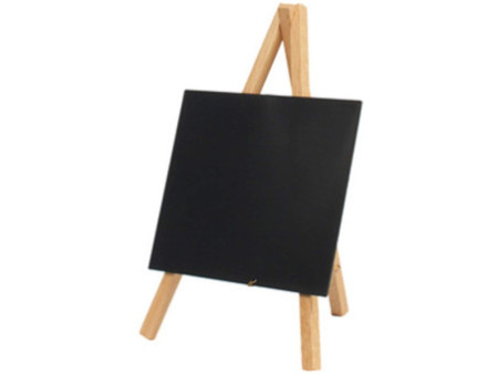 Securit Ardoise de table MINI avec trépied, acajou