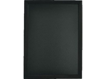 Securit Ardoise murale UNIVERSAL, avec cadre en bois, noir