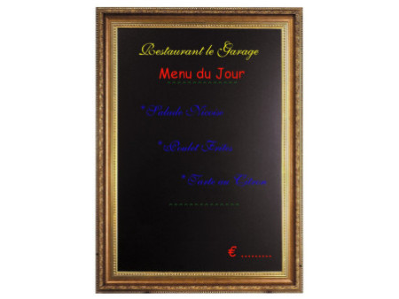 Securit Ardoise murale GOLD BOARD, 630 x 835 mm