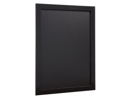 Securit Ardoise murale WOODY, avec cadre en bois, noir