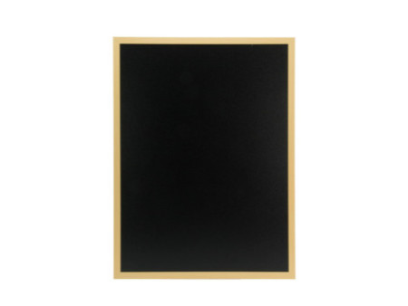 Securit Ardoise murale WOODY, avec cadre en bois, teck