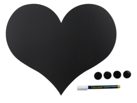Securit Ardoise murale SILHOUETTE 'Coeur'