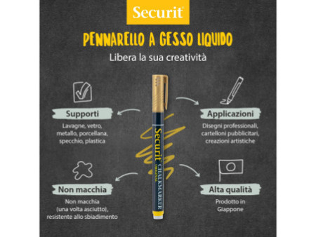 Securit Feutre-craie ORIGINAL SMALL, kit de 2
