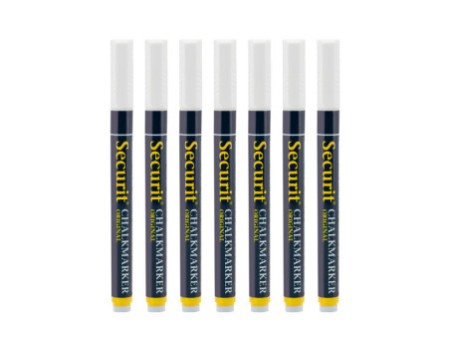 Securit Feutre-craie ORIGINAL SMALL, set de 7