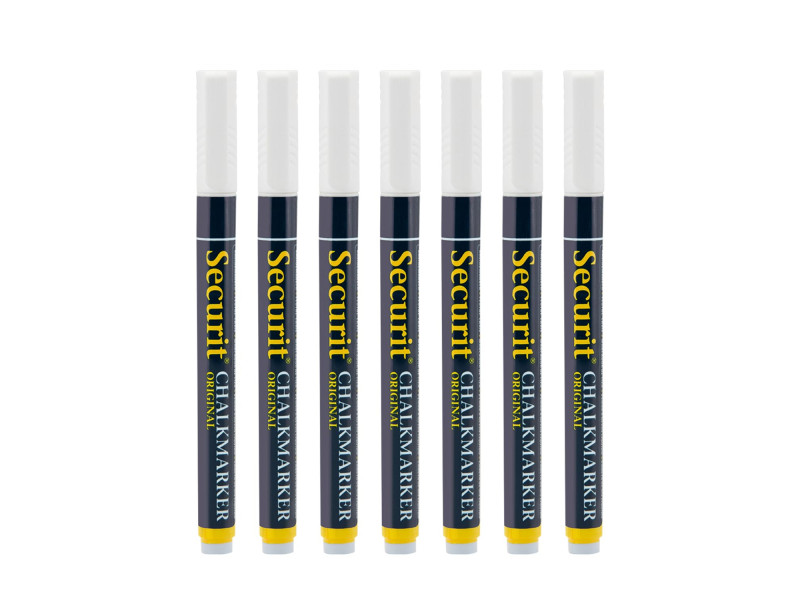Securit Feutre-craie ORIGINAL SMALL, set de 7
