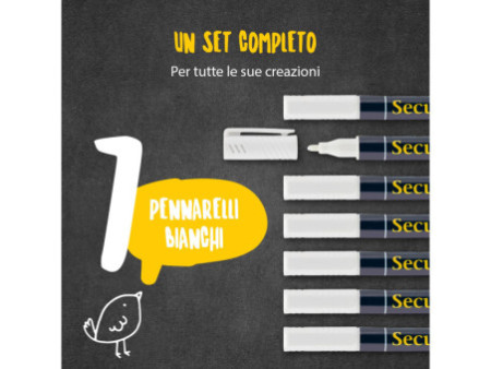 Securit Feutre-craie ORIGINAL SMALL, set de 7