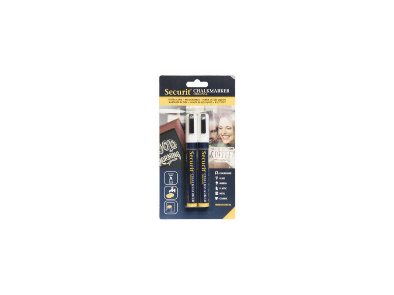 Securit Feutre-craie ORIGINAL MEDIUM, set de 2