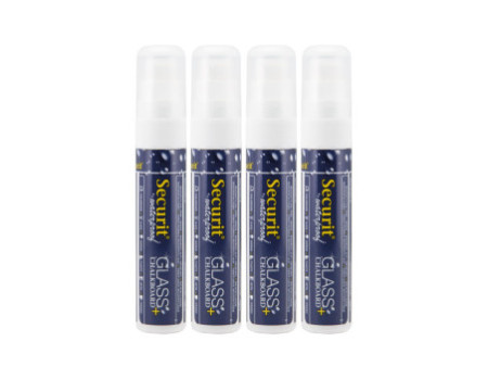 Securit Feutre-craie WATERPROOF LARGE, étui de 4, blanc