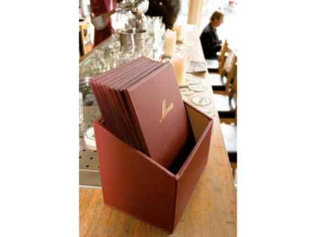 Securit Protège-menus CLASSIC, A4, boîte de 20, bordeaux