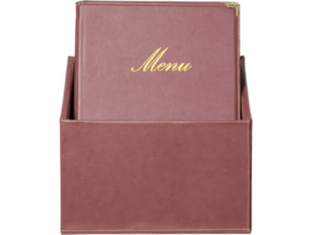 Securit Protège-menus CLASSIC, A4, boîte de 20, bordeaux