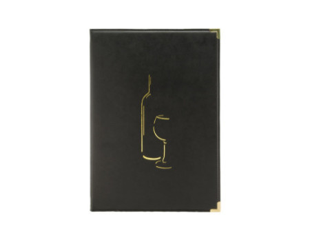 Securit Carte des vins CLASSIC, A4, noir
