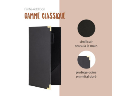 Securit Pochette pour additions CLASSIC, noir