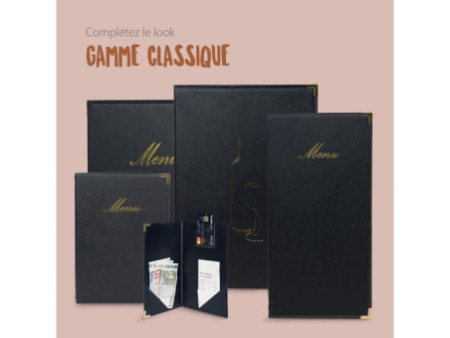 Securit Pochette pour additions CLASSIC, noir