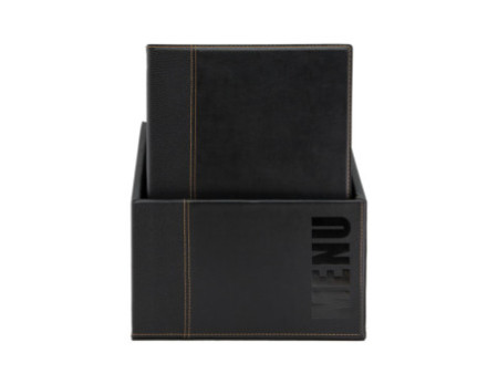 Securit Protège-menus TRENDY, A4, boîte de 20, noir