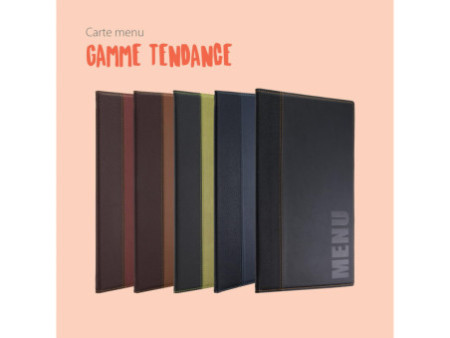 Securit Protège-menus TRENDY, A4, noir