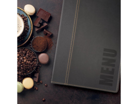 Securit Protège-menus TRENDY, A4, noir