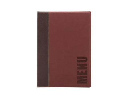 Securit Protège-menus TRENDY, A4, bordeaux