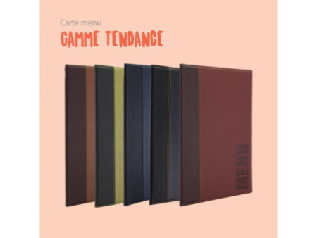 Securit Protège-menus TRENDY, A4, bordeaux