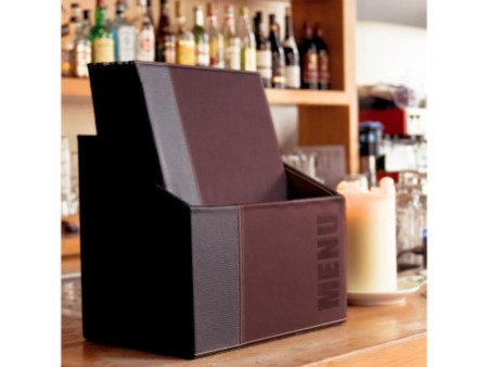Securit Protège-menus TRENDY, A4, bordeaux