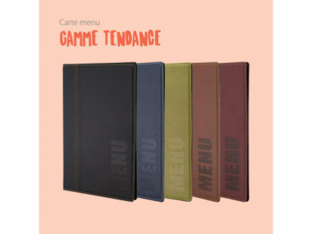 Securit Protège-menus TRENDY, A5, noir