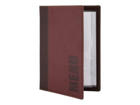 Securit Protège-menus TRENDY, A5, bordeaux