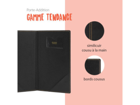 Securit Pochette pour additions TRENDY, noir