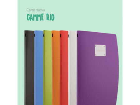 Securit Protège-menus RIO MENU, A4, noir