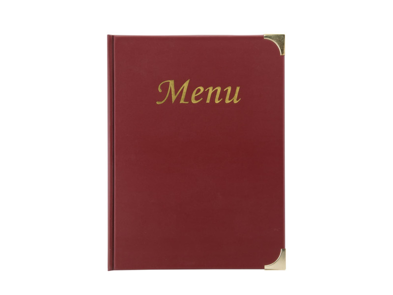 Securit Protège-menus BASIC, A4, bordeaux