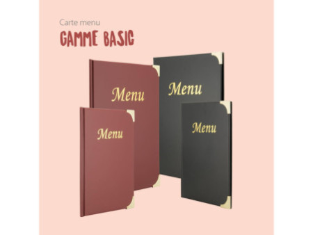 Securit Protège-menus BASIC, A5, noir